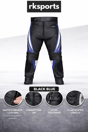 Pantalon de moto en cuir Chief RK Sports