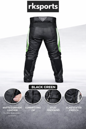 Pantalon de moto en cuir Chief RK Sports
