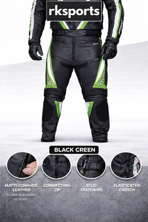 Pantalon de moto en cuir Chief RK Sports