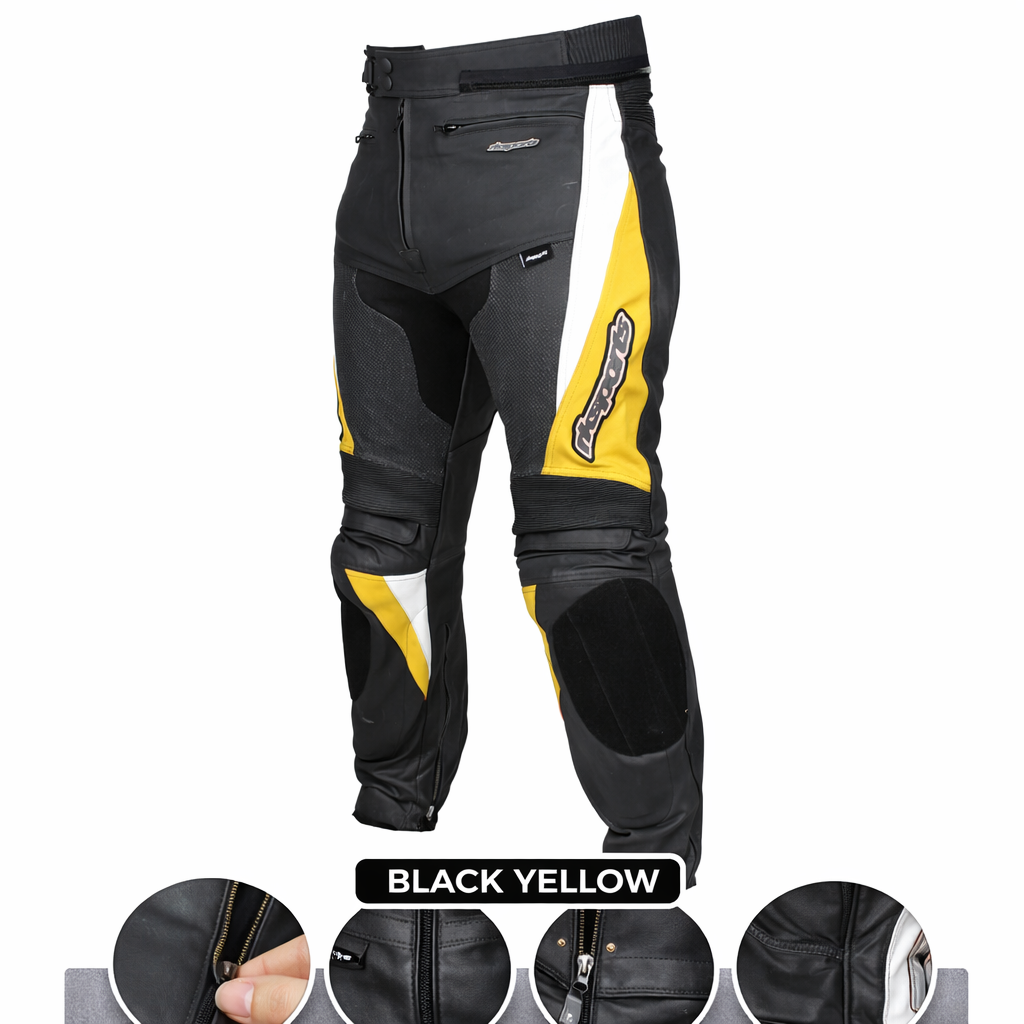 Pantalon de moto en cuir Chief RK Sports