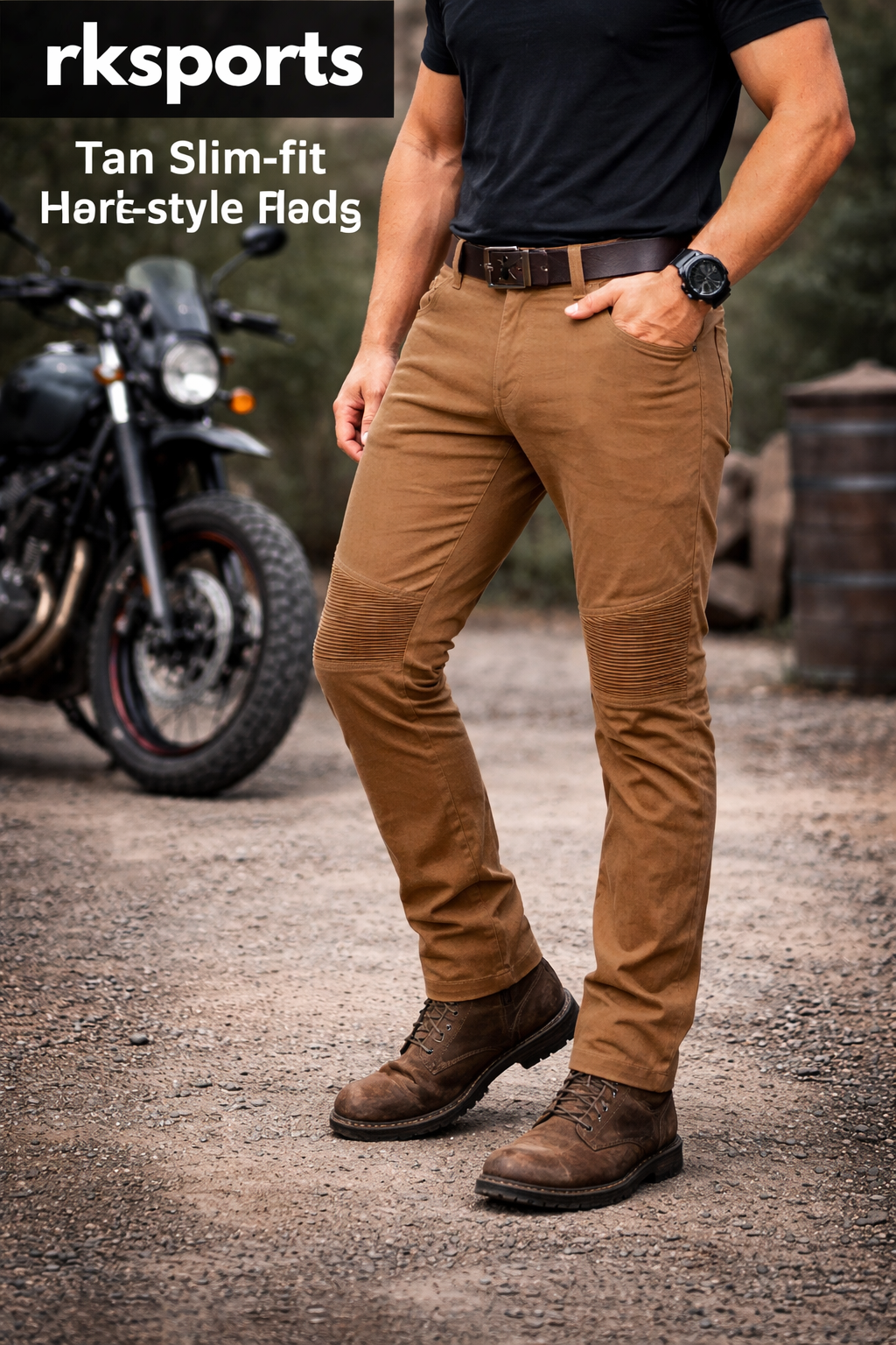 Cargo Pants Brown Motorcycle Jeans Bogotto Yagal Cargo Motorcycle Jeans Beige ▻ Shop Now At FC-Moto