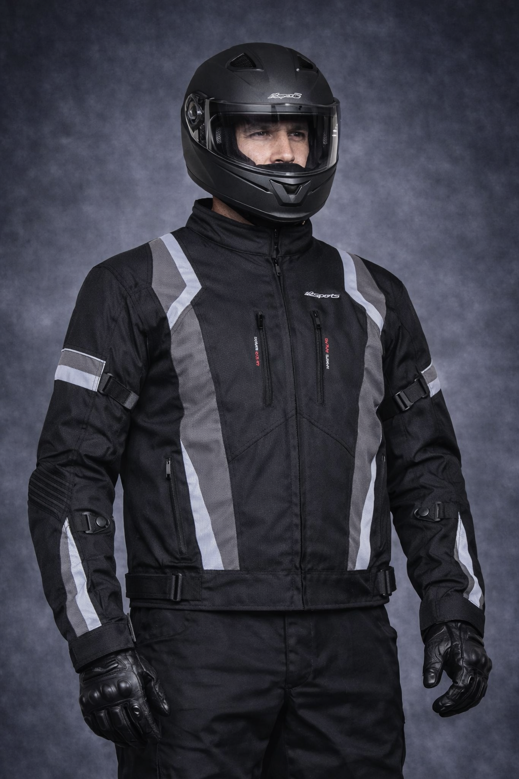 RKSports 1509 MENS WATERPROOF TEXTILE MOTORBIKE MOTORCYCLE JACKET CE ARMOUR