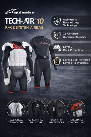 Gilet Airbag Moto Alpinestars Tech-Air 10 System
