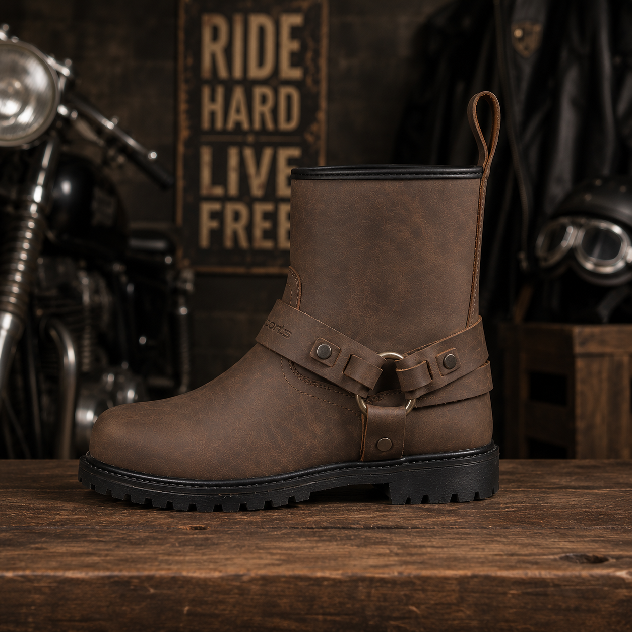Proto Leather Short Cruiser Style 10055 Motorcycle Boots