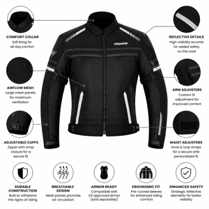 Proto Figo Mesh 1535 Protective Motorcycle Jacket