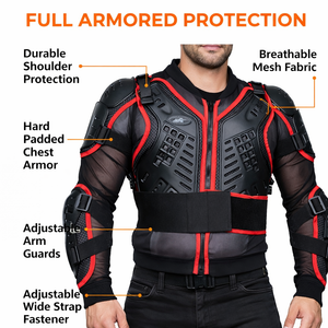 New RKSPORTS MOTOCROSS MOTORBIKE CE ARMOURED BODY PROTECTION  ADULT JACKETS