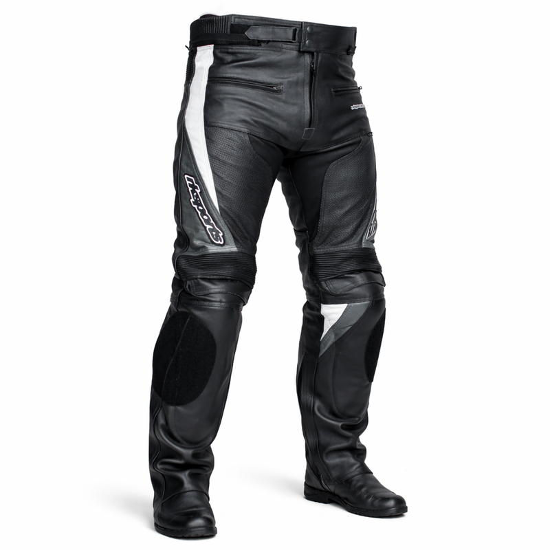 RK Sports Leather Chief Motorcycle Trousers