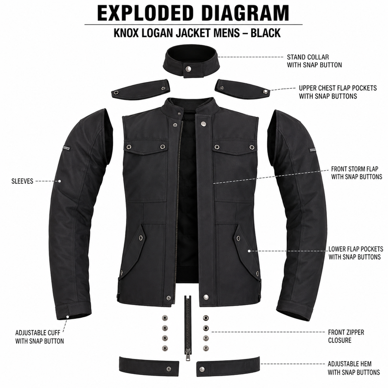 Knox Logan Jacket MENS-BLACK