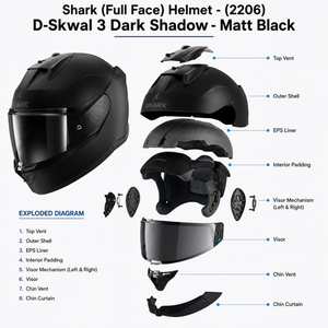Casque Moto Shark Intégral 2206 D-Skwal 3