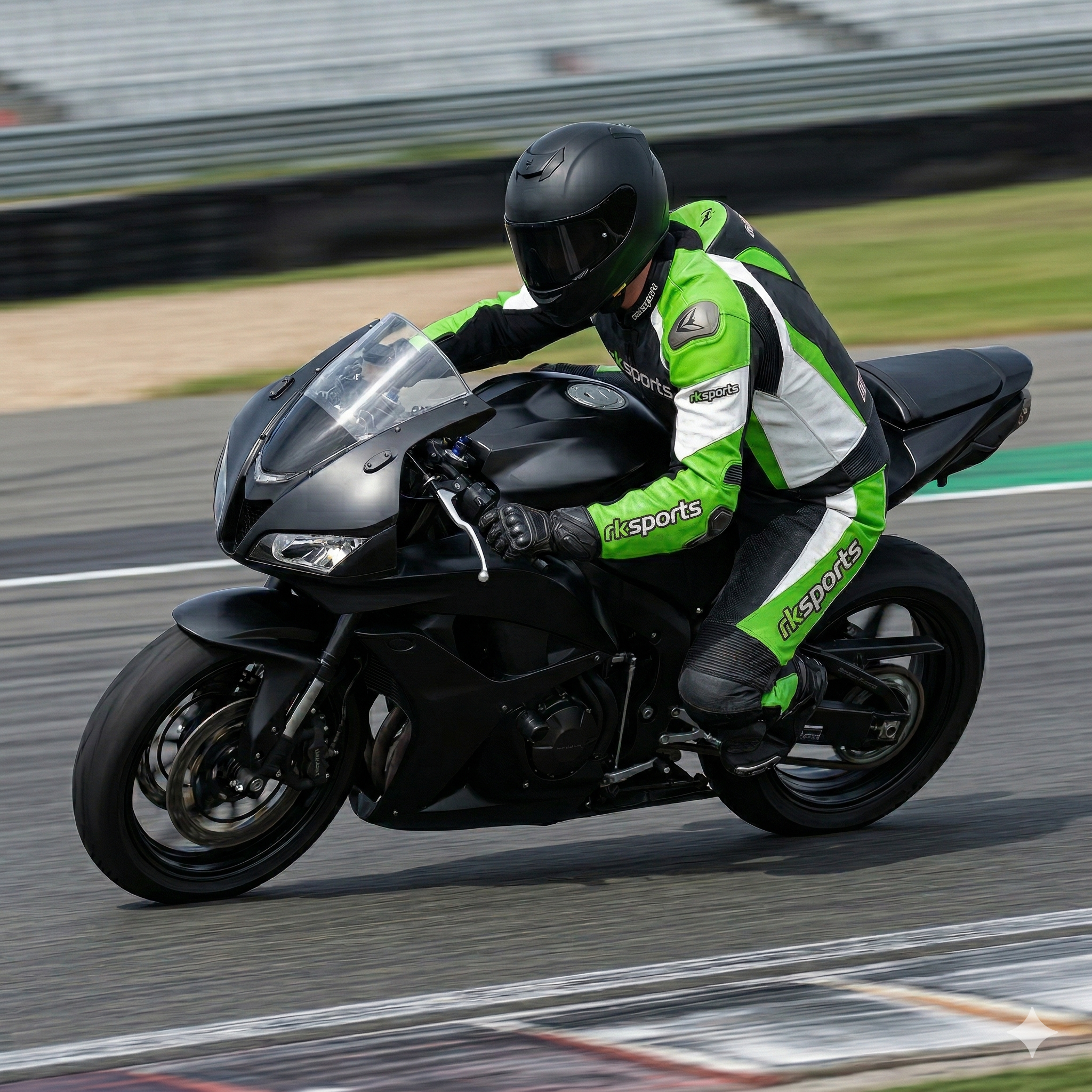 RK Sports Leather Chief Motorcycle Trousers