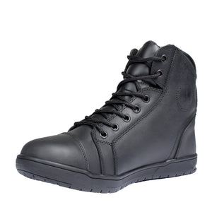 rksports 1002 new trainer black brown leather motorcycle motorbike boots