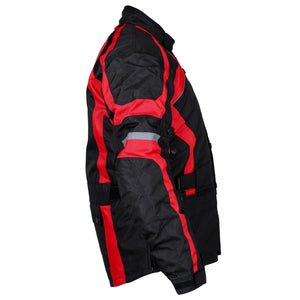 RKSports Style Commander Motorbike Motorcycle Waterproof Jacket red blue black