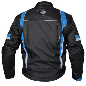 RKSports 1509 MENS Waterproof Textile Motorbike Motorcycle Armoured Jacket