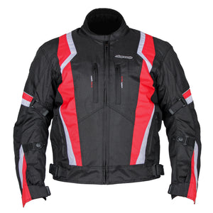 RKSports 1509 MENS Waterproof Textile Motorbike Motorcycle Armoured Jacket