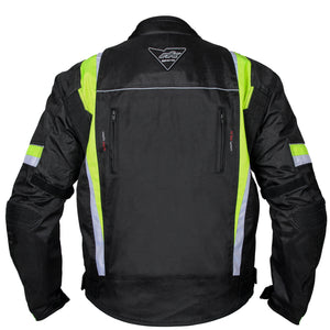 RKSports 1509 MENS Waterproof Textile Motorbike Motorcycle Armoured Jacket
