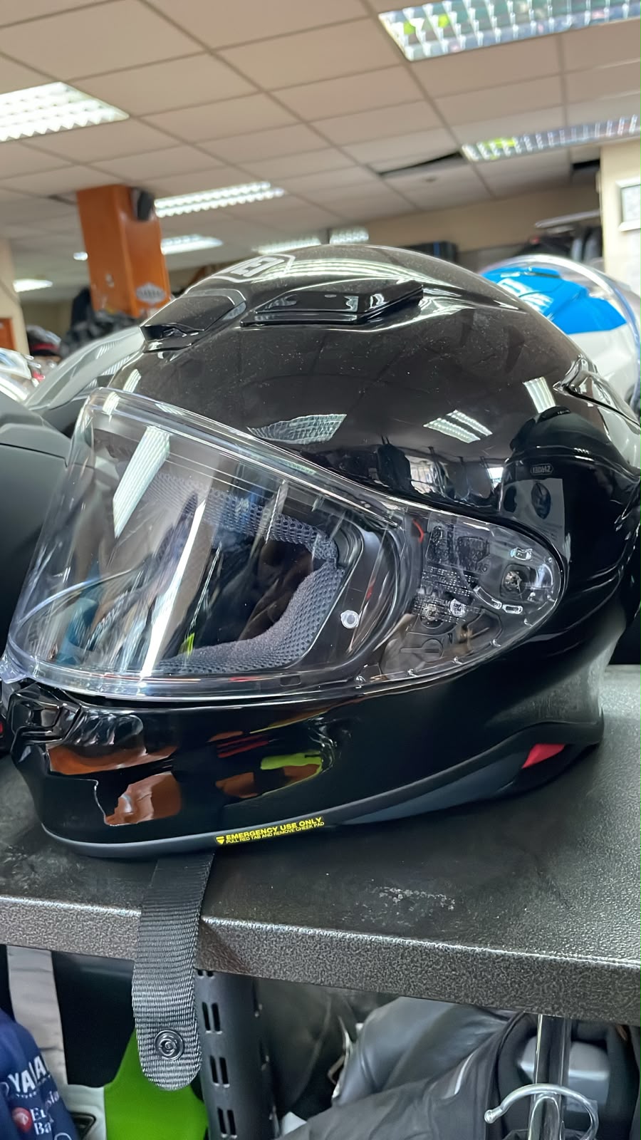 Shoei NXR2 Gloss Black Full Face Motorcycle Helmet ECE 22.06