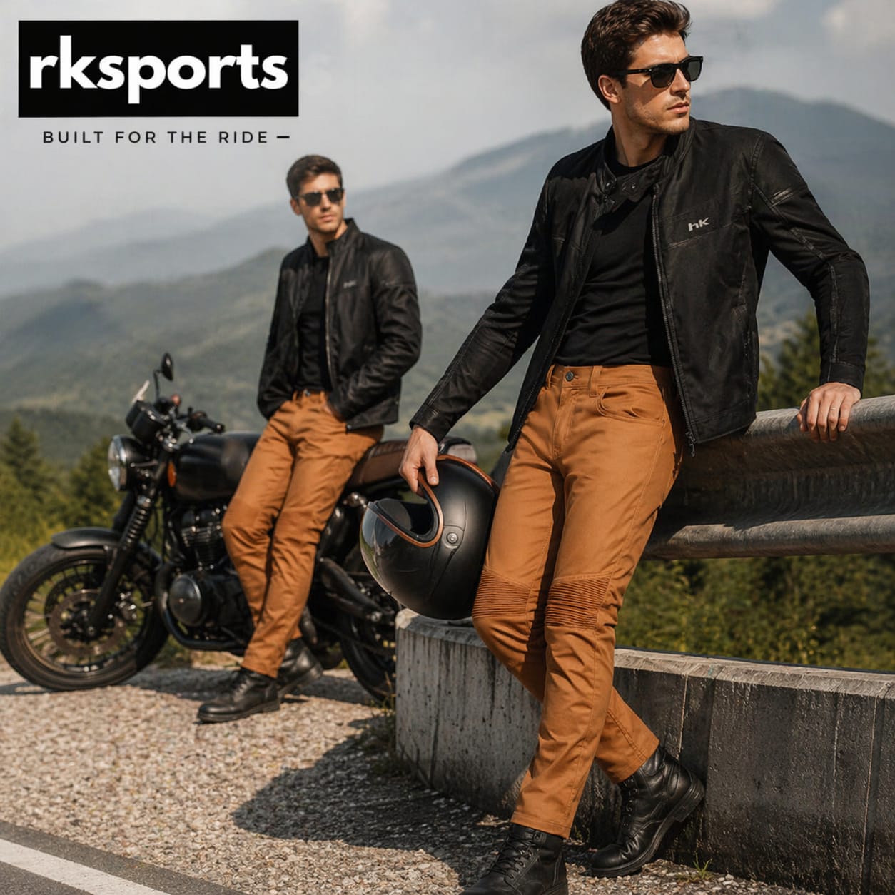 RK Sports Cargo Armed Lined Protective Moto Jeans Homme