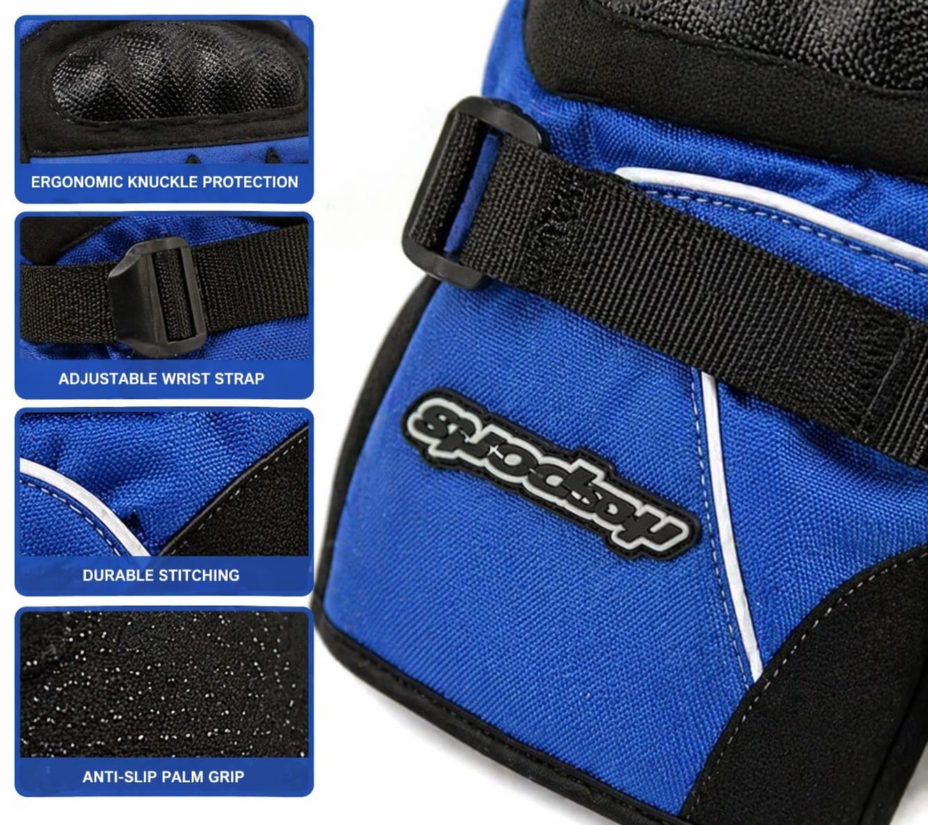 Gants de moto hiver coupe-vent RK Sports