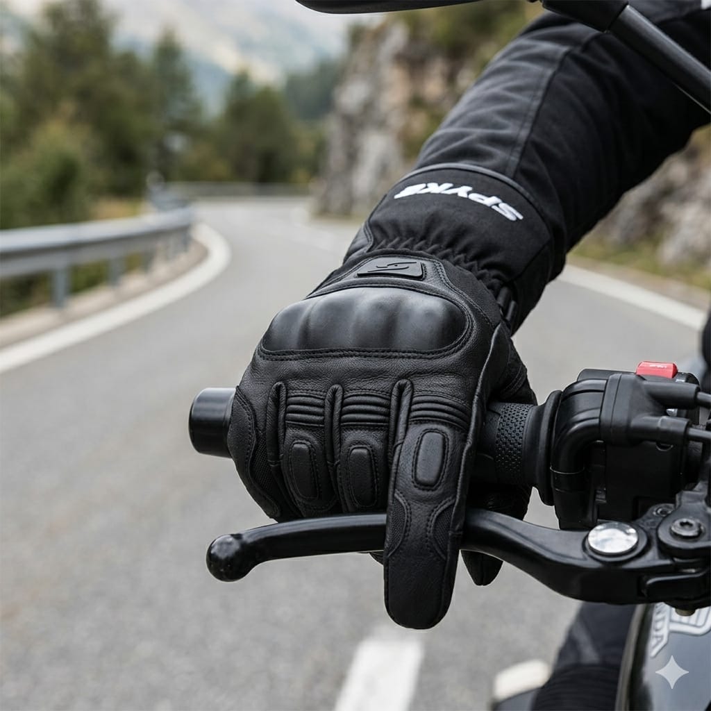 RKsports Spyke Motorcycle Motorbike  Windproof Winter Gloves