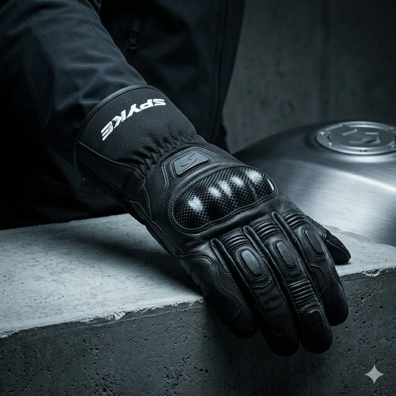 Motorcycle Gloves Spyke Windproof Winter CE