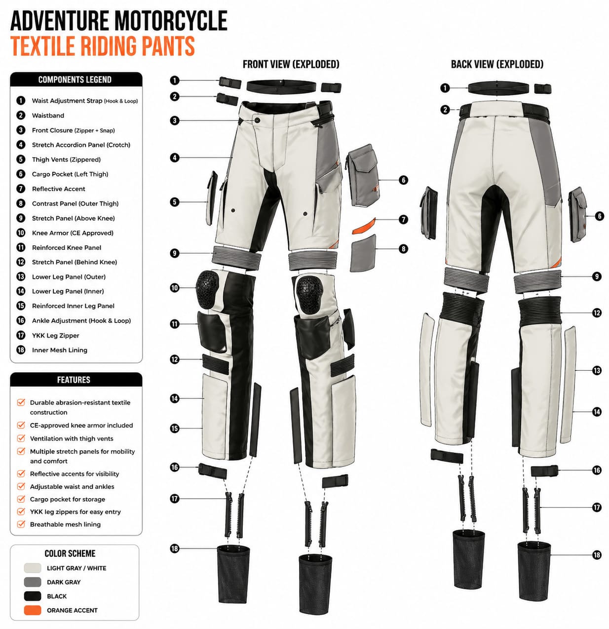 Pantalon de moto tout temps Alpinestars Andes V3 Drystar