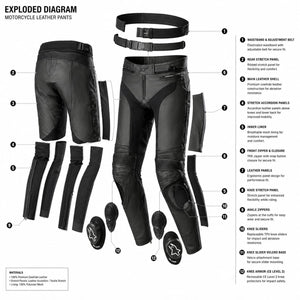 Pantalon de moto Alpinestars Missile V3 Sports Racing