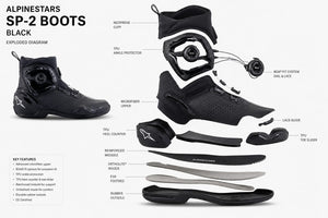 Bottes moto en cuir Alpinestars SP-2