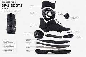 Bottes moto en cuir Alpinestars SP-2