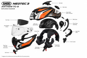 Casque Moto Modulable Shoei Neotec 3 Anthem Tc 8