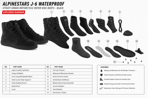 Bottes de moto urbaines Alpinestars J-6 Street