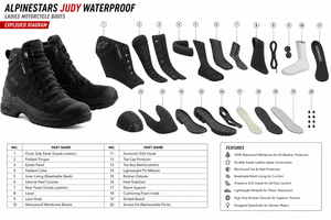 Alpinestars Judy Protective Motorcycle Boots