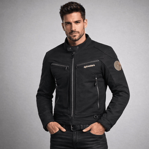 Blouson moto en cuir Bruiser Alpinestars