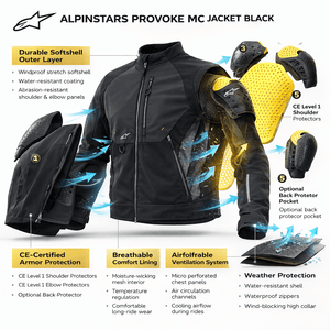 Alpinestars Textile Provoke MC Motorcycle Jacket