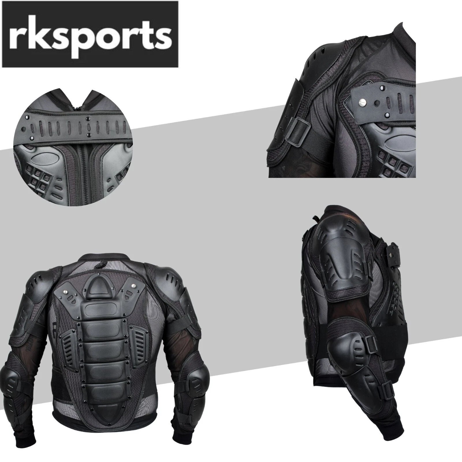 New RKSPORTS MOTOCROSS MOTORBIKE CE ARMOURED BODY PROTECTION  ADULT JACKETS