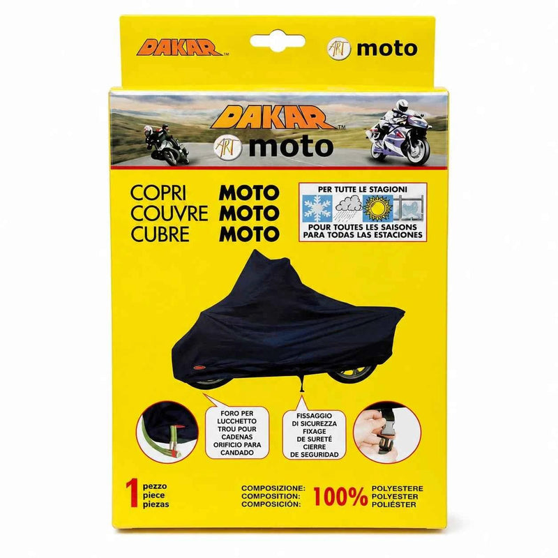 DAKAR Moto Motorcycle Cover Waterproof All Weather Bike Cover UV Rain Dust