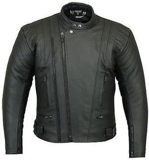 Blouson de moto en cuir style 09 RK Sports