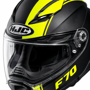 HJC F70 Mago MC4HSF Fluo Yellow Motorcycle Motorbike Helmet
