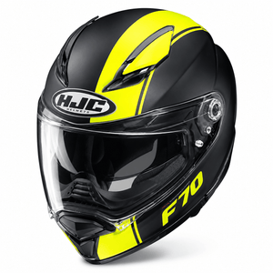 HJC F70 Mago MC4HSF Fluo Yellow Motorcycle Motorbike Helmet