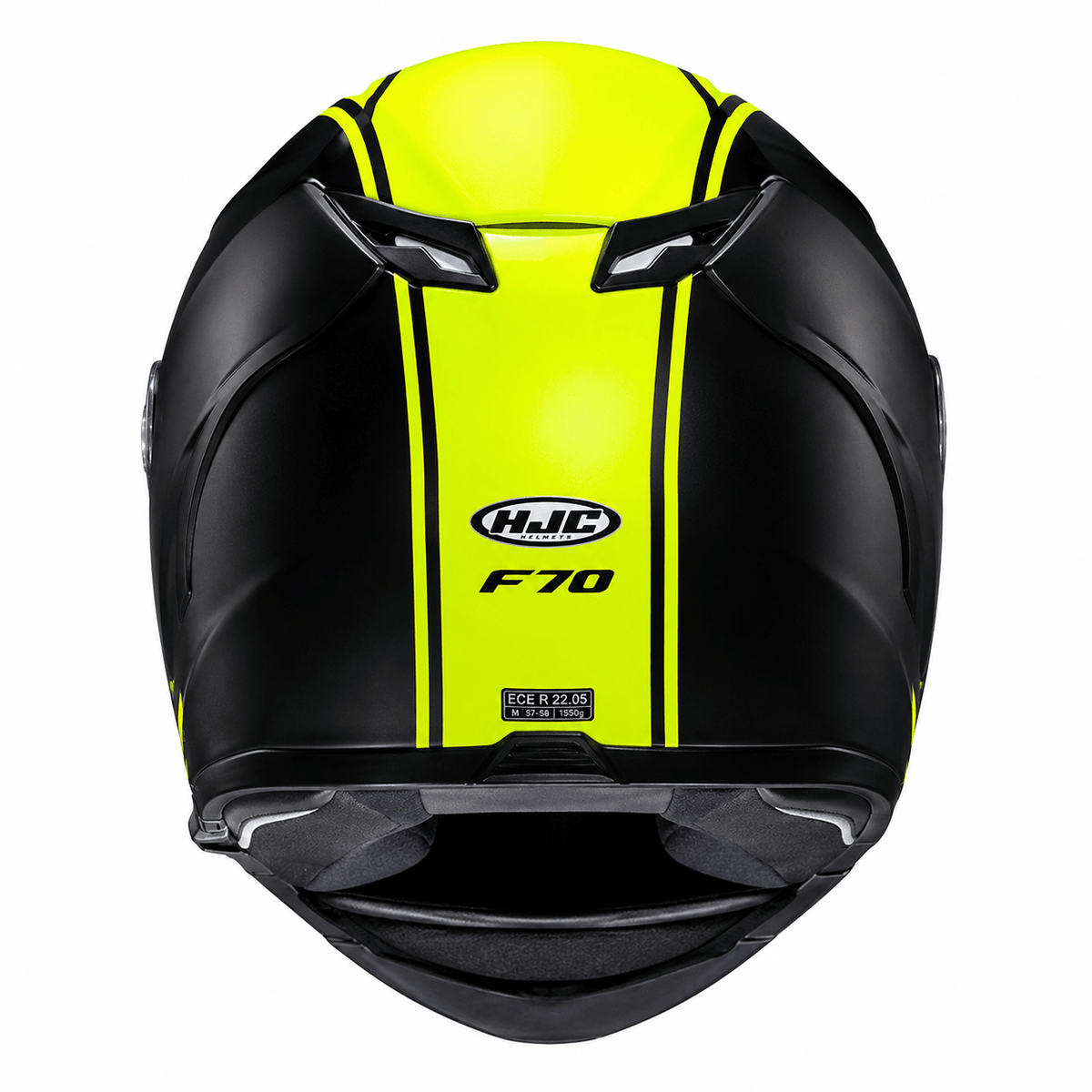 HJC F70 Mago MC4HSF Fluo Yellow Motorcycle Motorbike Helmet