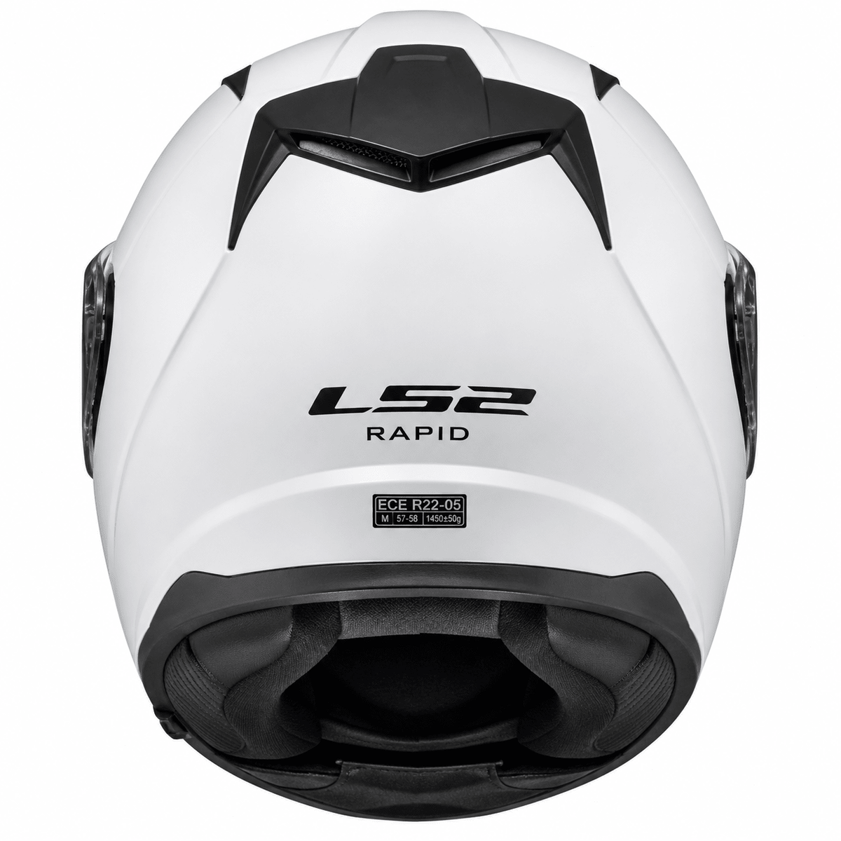 LS2 FF324 DVS Full Face Motorbike Helmet METRO SINGLE MONO White size xl