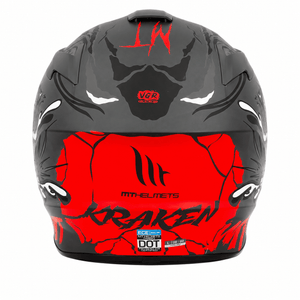 MT 1 Helmets Full Face Motorcycle Helmet – Red & Black Graphic Design – ECE R22.06 Certified – Sport & Road Riding Helmet (Copy)