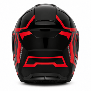 Nolan N90-3 DRILLER 025 N-Com Motorcycle Helmet -Black RED 025 WQ