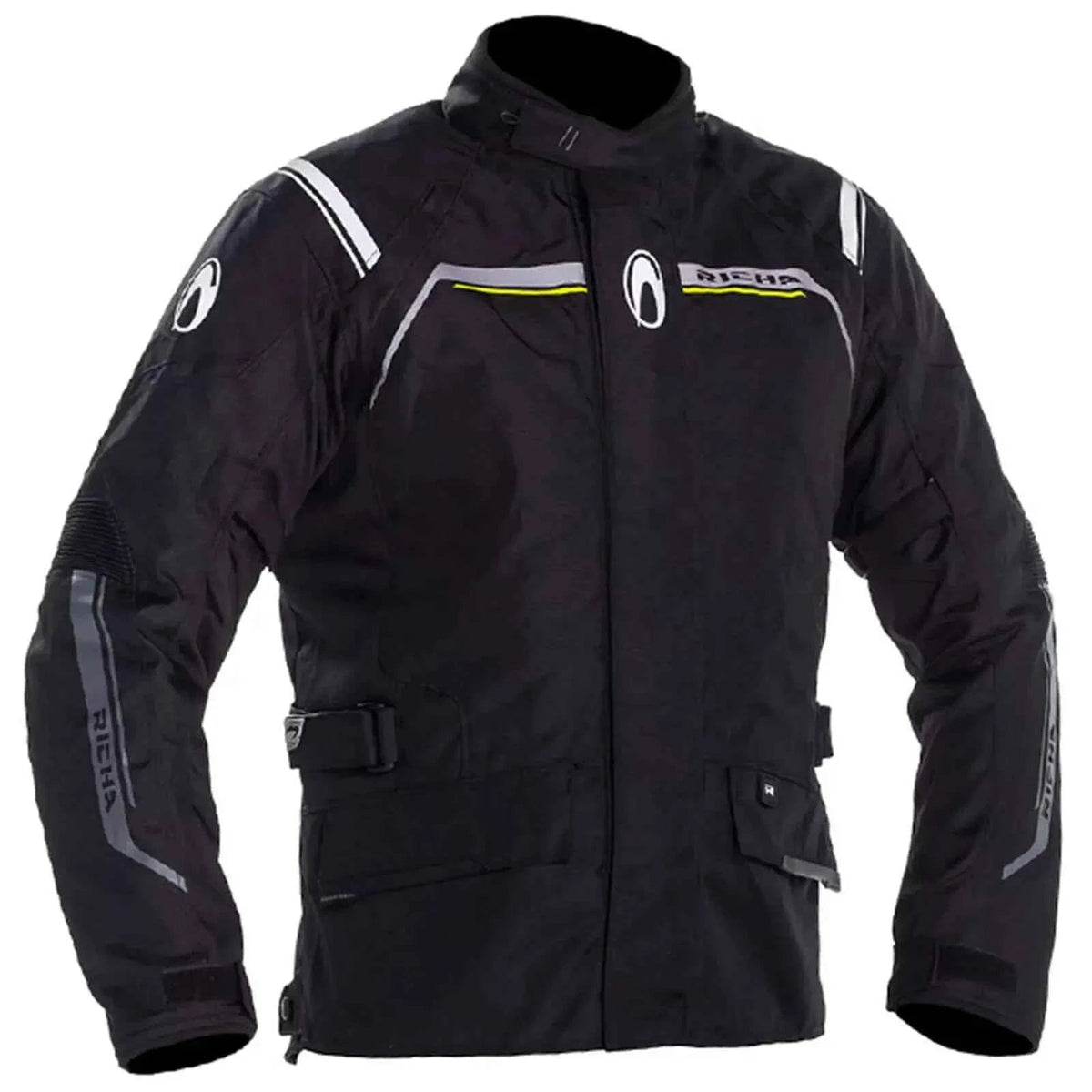 Richa Men's Storm Waterproof Textile Motorcycle Jacket (Black)