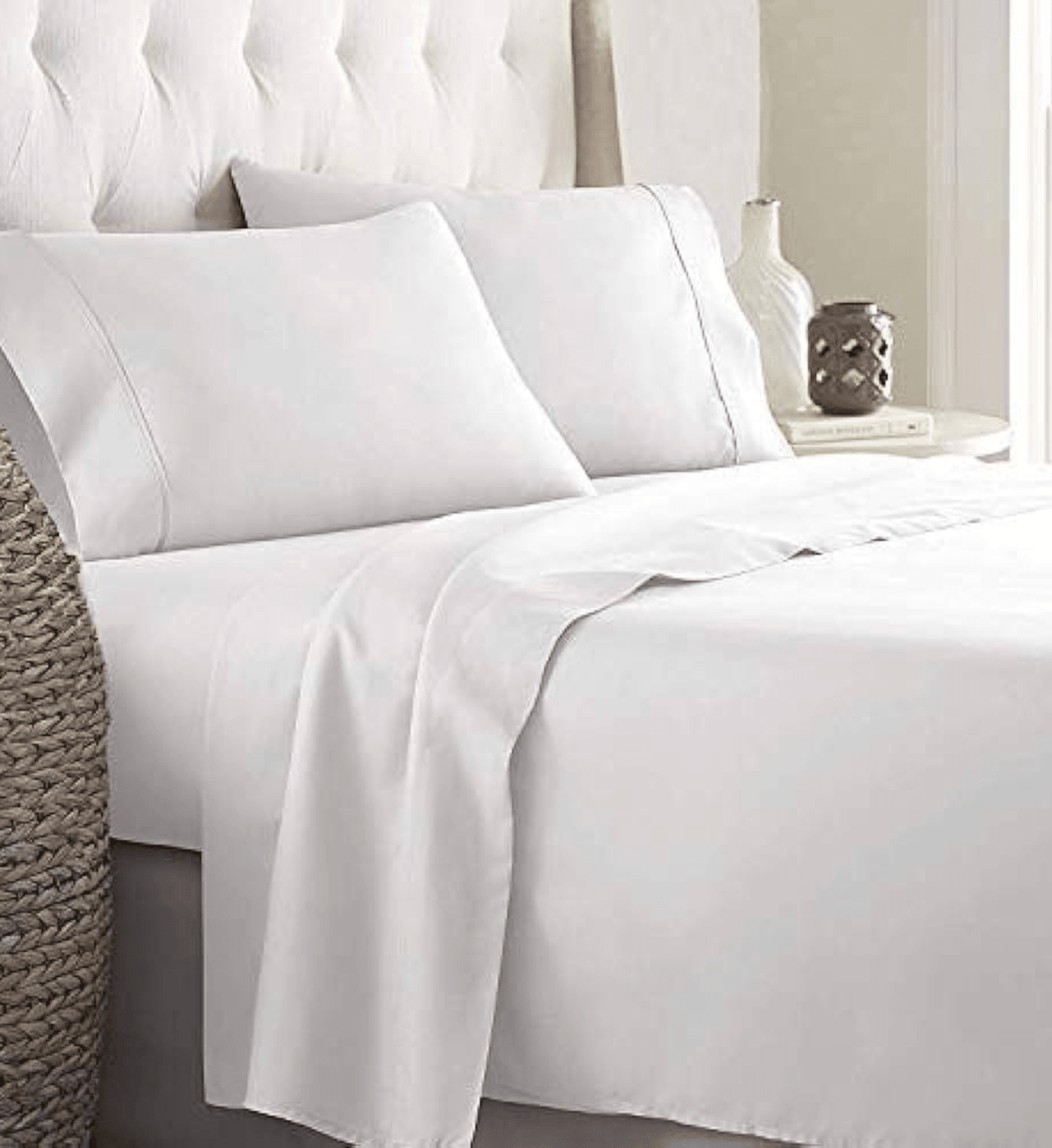 RK Sports Drap-housse en coton riche et ensemble de housse de couette douce