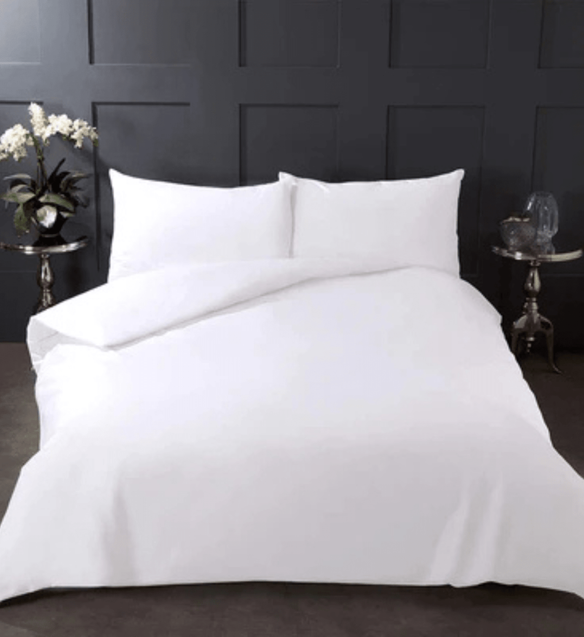 RK Sports Cotton-Rich Flat Sheets Soft Duvet Cover Set