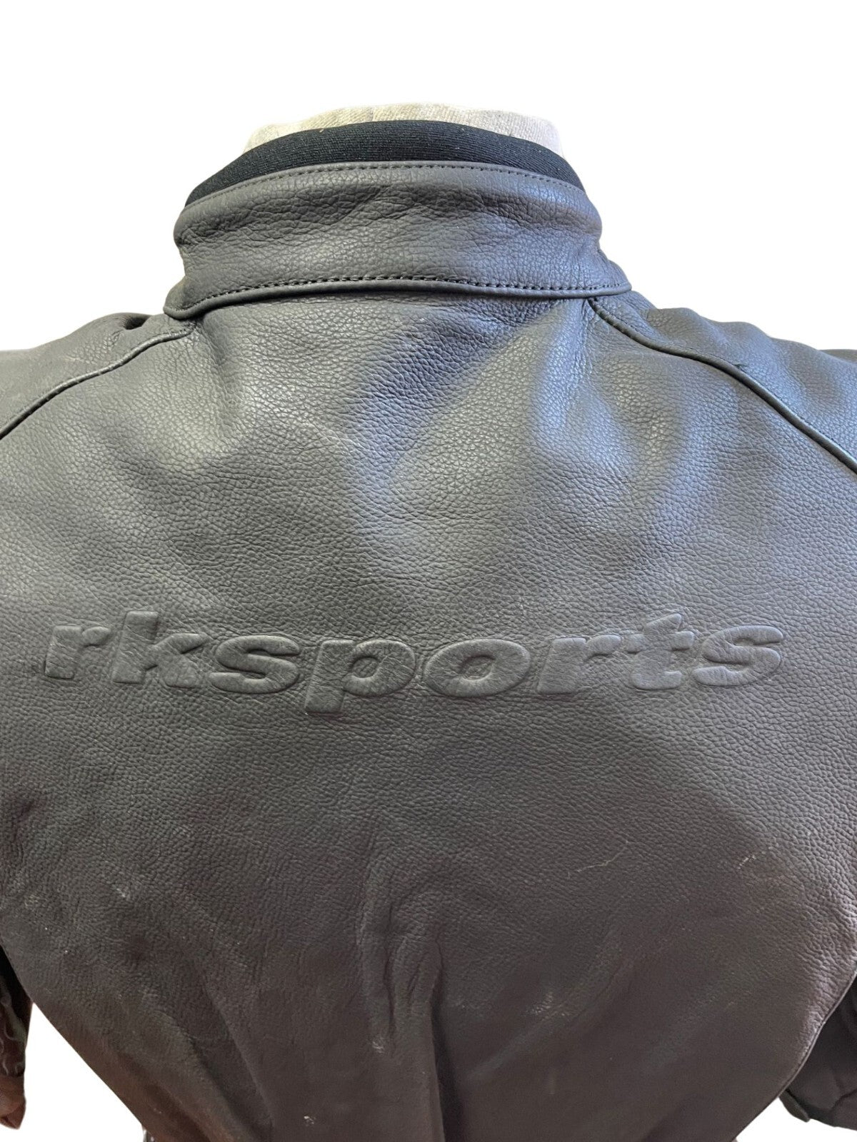 Blouson de moto en cuir de vachette RK Sports