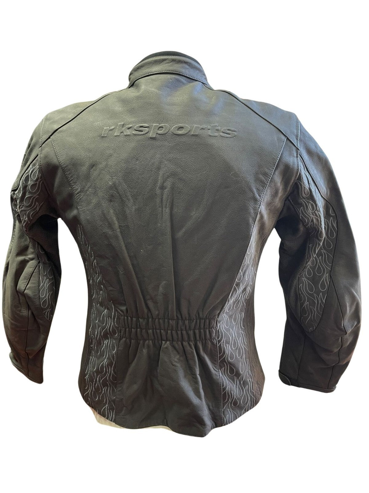 Blouson de moto en cuir de vachette RK Sports