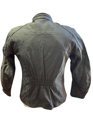 Blouson de moto en cuir de vachette RK Sports