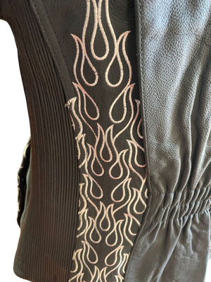 Blouson de moto en cuir de vachette RK Sports