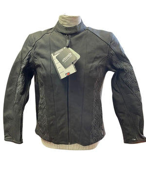 Blouson de moto en cuir de vachette RK Sports